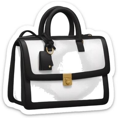Black and white YSL bag  sticker