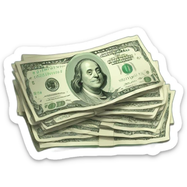 billetes dolares de bitcoin sticker