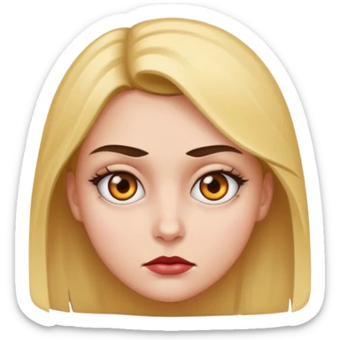 deadly stare one eye emoji girl  sticker