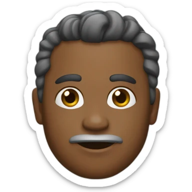 un rey de raza negra sticker