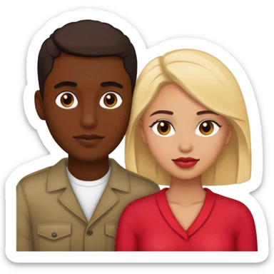 white girlfriend with black boyfriend sticker