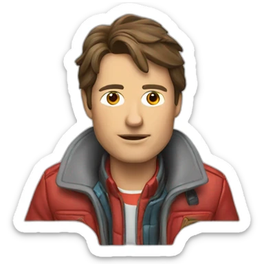 Marty mcfly sticker