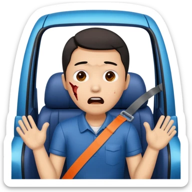 Chinese driver in accident sticker