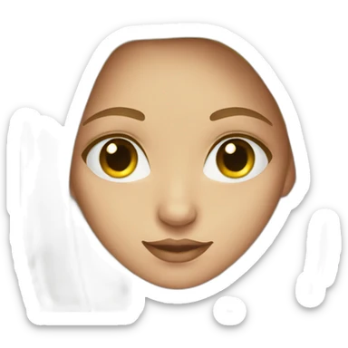 bule eyes girl sticker