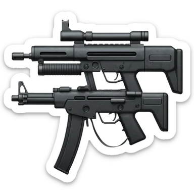Simple mp5 no stock no scope sticker