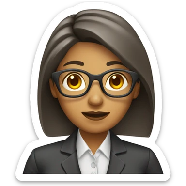 accountant woman sticker