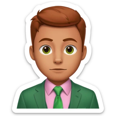 Nick Wilde (pink shirt, green tie, no suit) from the Zootopia Disney movie sticker