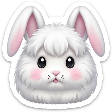 kawaii bunny sad sticker