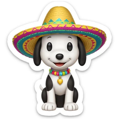 snoopy feliz sticker