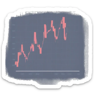 Stock candle chart  sticker