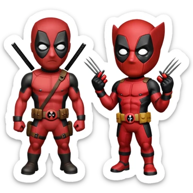 deadpool and wolverine sticker