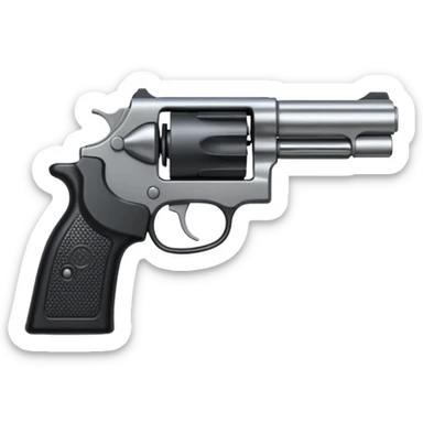 Pistol gun sticker