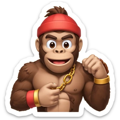 donkey kong making 👌 sticker