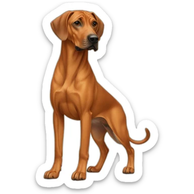 Rhodesian Ridgeback Full Body sticker