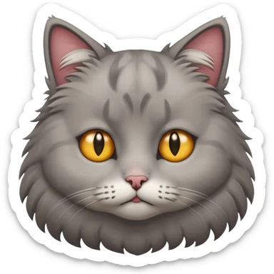 sad cat that is just so sad sticker