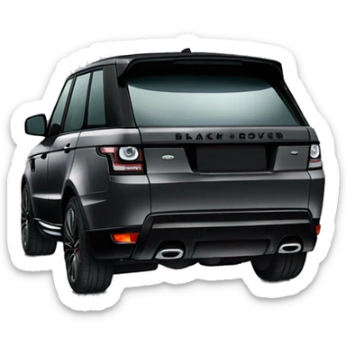 Black Range Rover sport 24 edition sticker