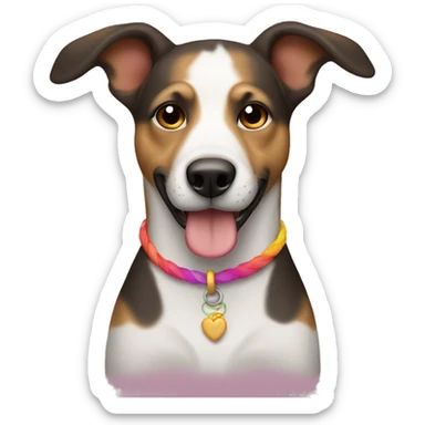 Perro de color LGBT sticker