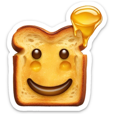 French toast with honey sticker