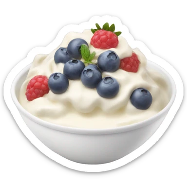 Yoghurt bowl sticker