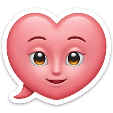 thank you in coral pink sticker