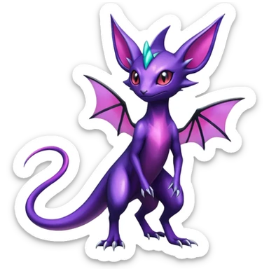 Shiny Salandit-Noivern-Espeon-Hybrid (Full body) sticker