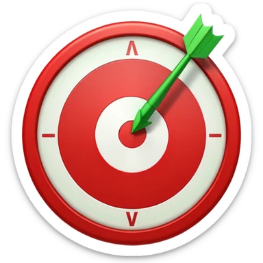 Tag vermelha com uma flecha pra cima verde sticker