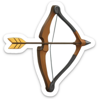 bow and arrow sticker