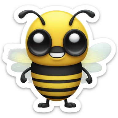 Bumble bee giving thumbs up  sticker