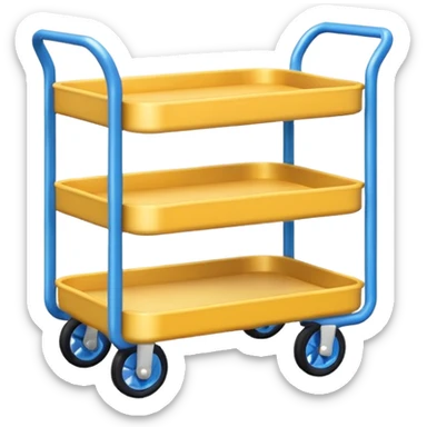 pancake yellow compressor cart, blue color sticker