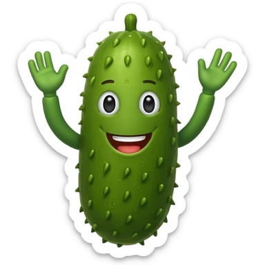 dancing pickle sticker