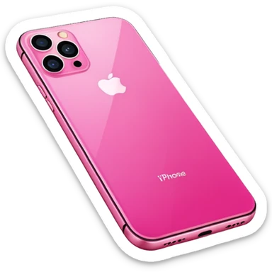 Create me a pink iPhone 17 pro image with the screen. png sticker