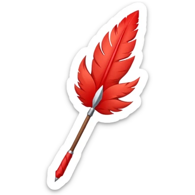 Une flèche rouge qui pointe vers le haut sticker