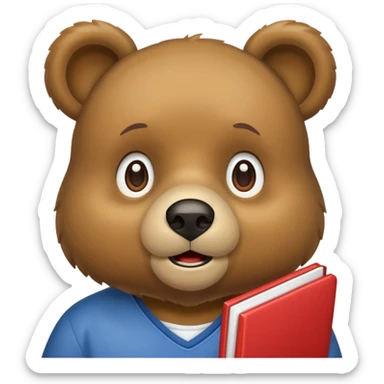 student bear sticker