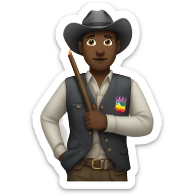 chappell roan holding a lesbian flag sticker