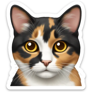 Calico cat sticker