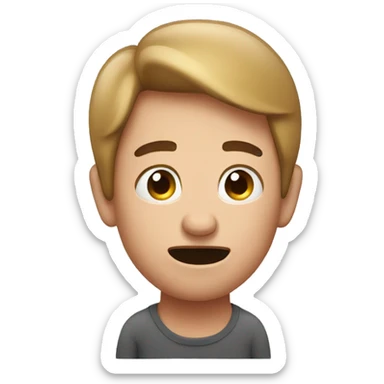 man accidentally farting sticker