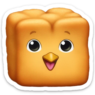  cute chicken nugget sticker