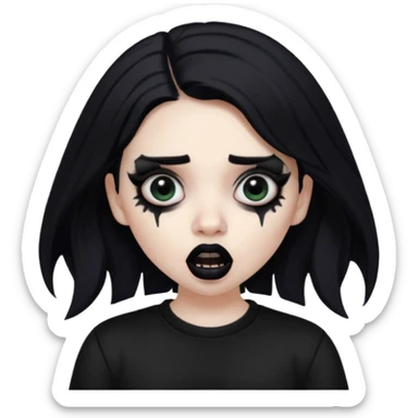 Mexican goth girl can’t sleep and yells about new suicideboy album
 sticker