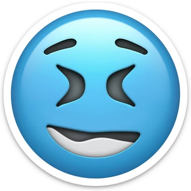 Rosa azul  emoji sticker