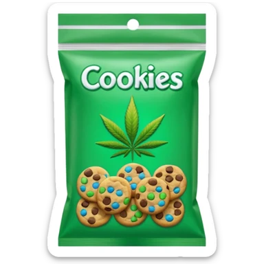 Weed pound baggie with the name cookies on it sticker