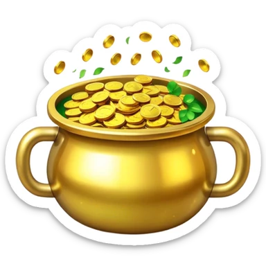 pot of gold sticker