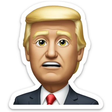trump com um visto  sticker