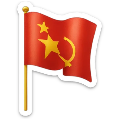 Soviet Union flag iPhone emoji stlye sticker