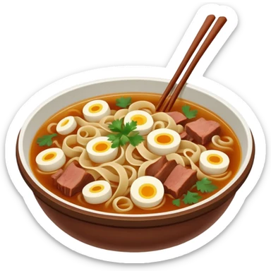 Beshbarmak, traditional Kazakh dish with flat noodles and meat sticker