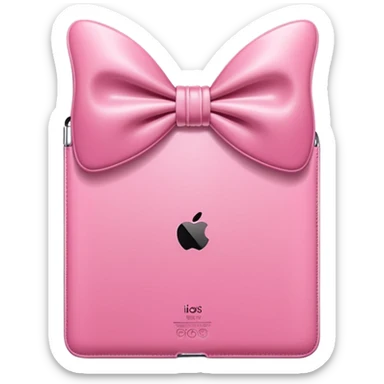 coquette pink ipad sticker
