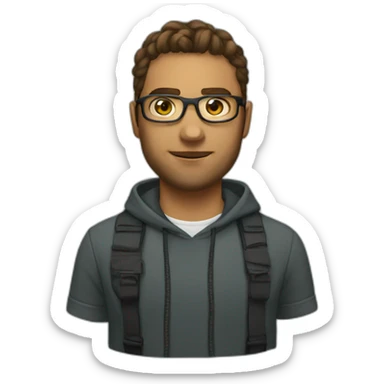 An indie hacker  sticker