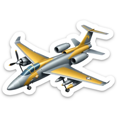 Avion militar sticker