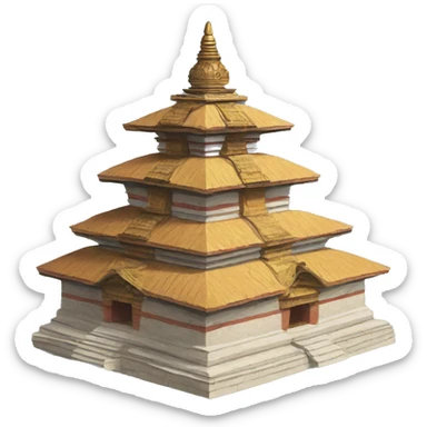 Nepal stupa sticker