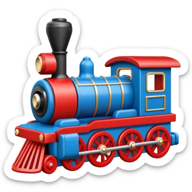 train toy made of wood only sticker