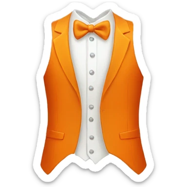 orange tuxedo sticker